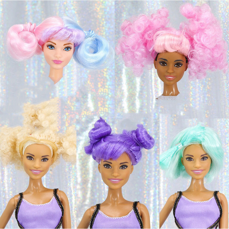 Philodendron Pink Princess - Small Wig For Doll Toy Head