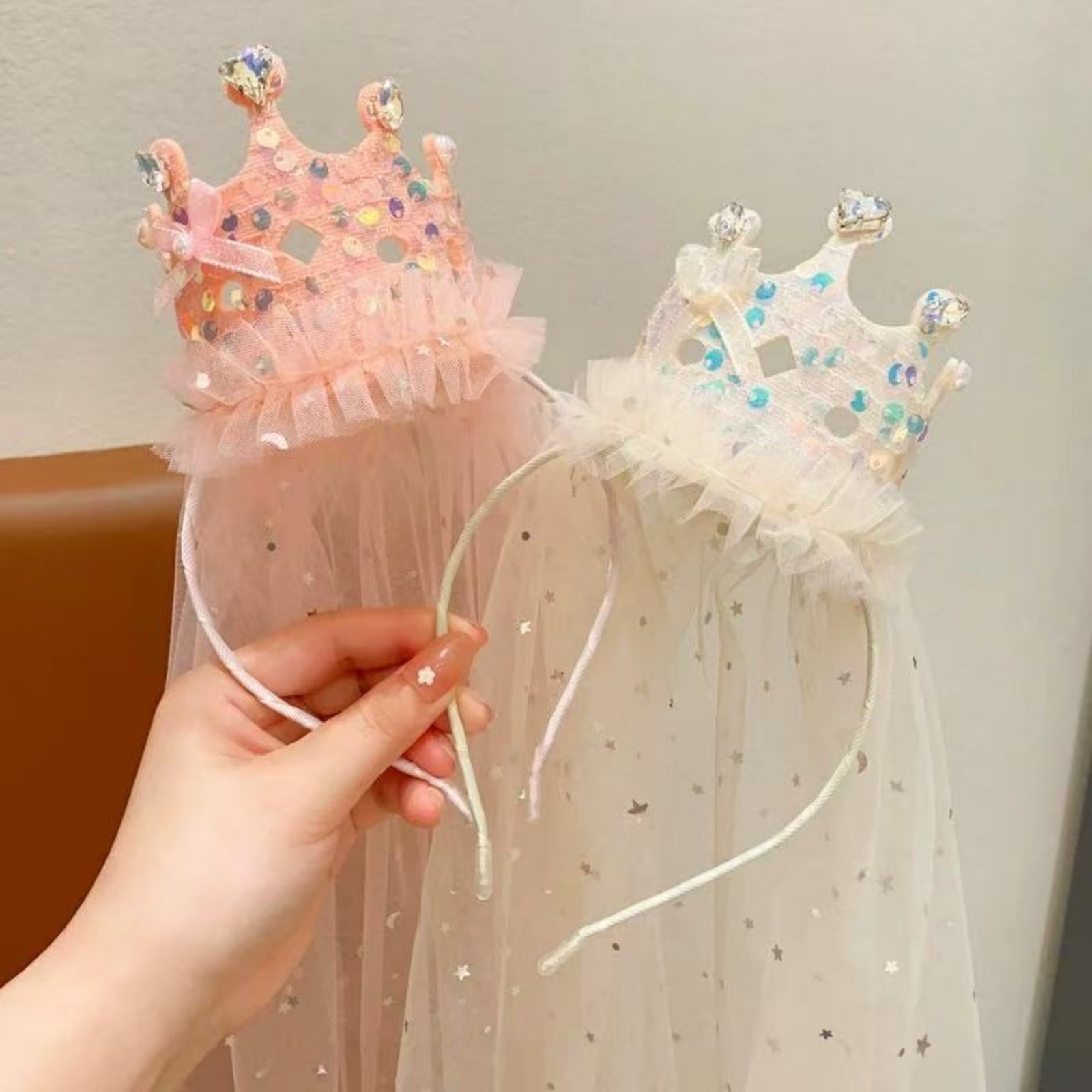 1PC Princess Crown Veil Headba – Philodendron Pink Princess Bewertung und Preis