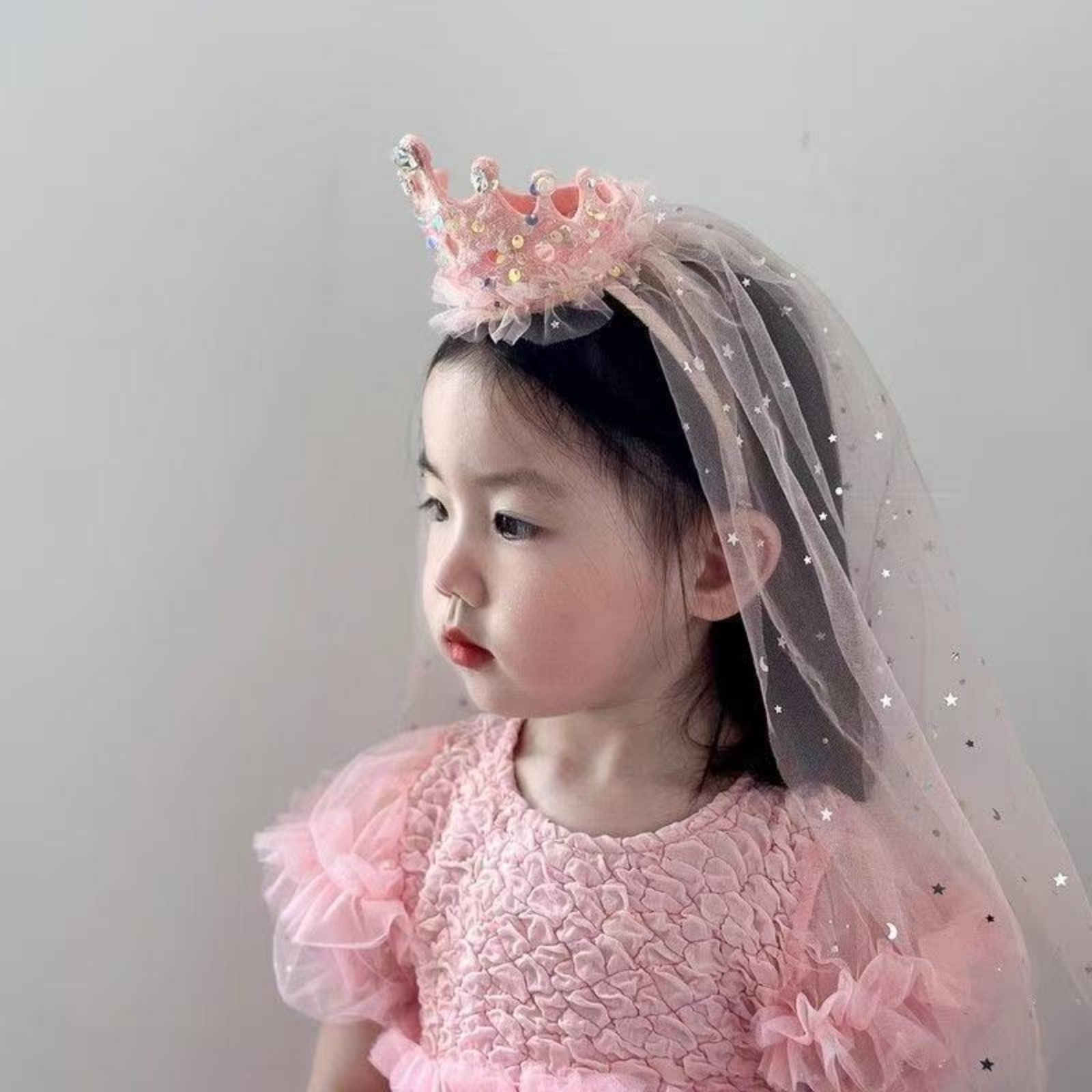 1PC Princess Crown Veil Headba – Philodendron Pink Princess Bewertung und Preis